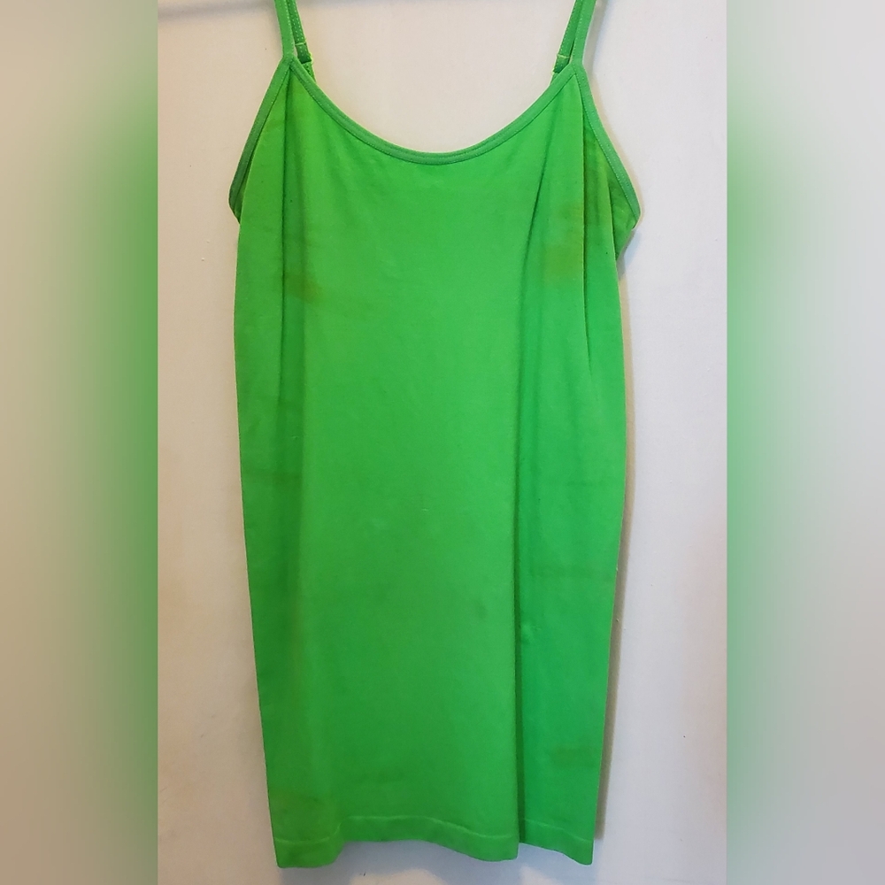 Bright green camisole top